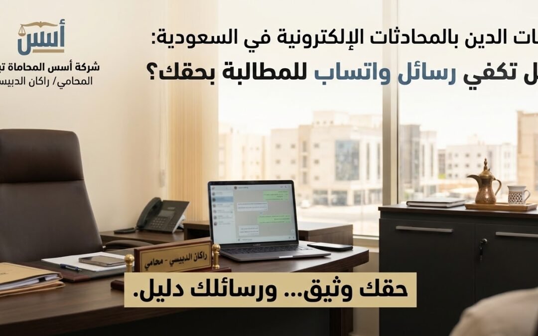 إثبات الدين بالمحادثات الإلكترونية