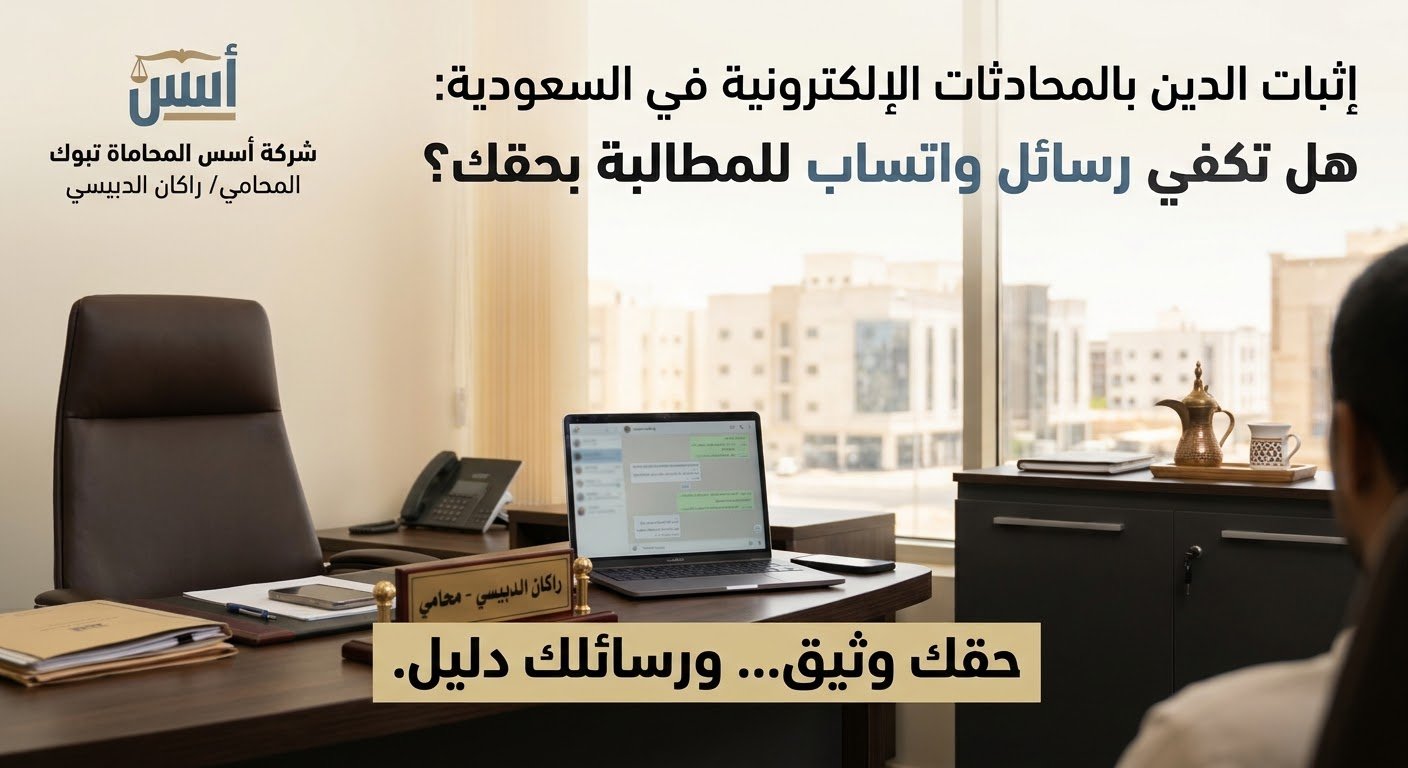 إثبات الدين بالمحادثات الإلكترونية ورسائل واتساب في السعودية